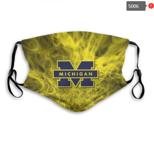 NCAA Michigan Wolverines #9 Dust mask with filter->ncaa dust mask->Sports Accessory